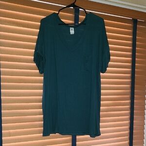 Sew In Love Teal Crew Neck Top